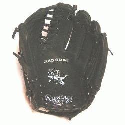 lusive Heart of the Hide Baseball Glove. 12 inch with Trapeze Web. Black Dr